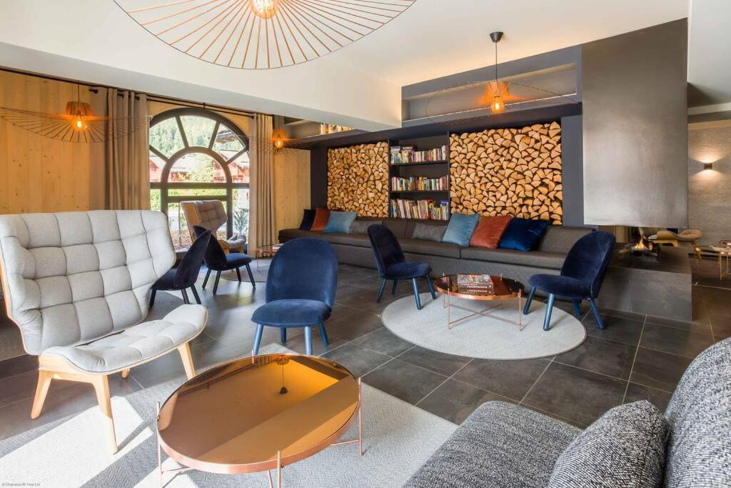 שאמוני Modern 2Br 5* Pool Gym Spa Garage Mont-Blanc View מראה חיצוני תמונה