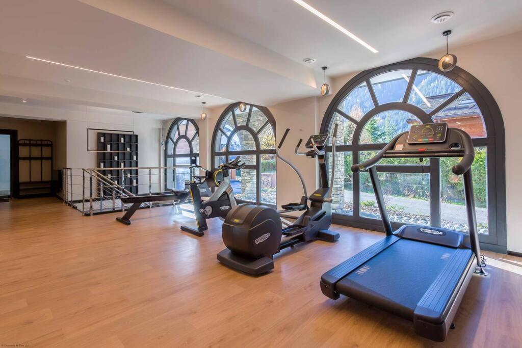 שאמוני Modern 2Br 5* Pool Gym Spa Garage Mont-Blanc View מראה חיצוני תמונה